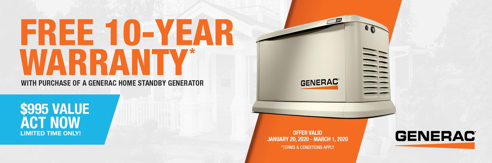 Homestandby Generator Deal | Warranty Offer | Generac Dealer | Pine, CO